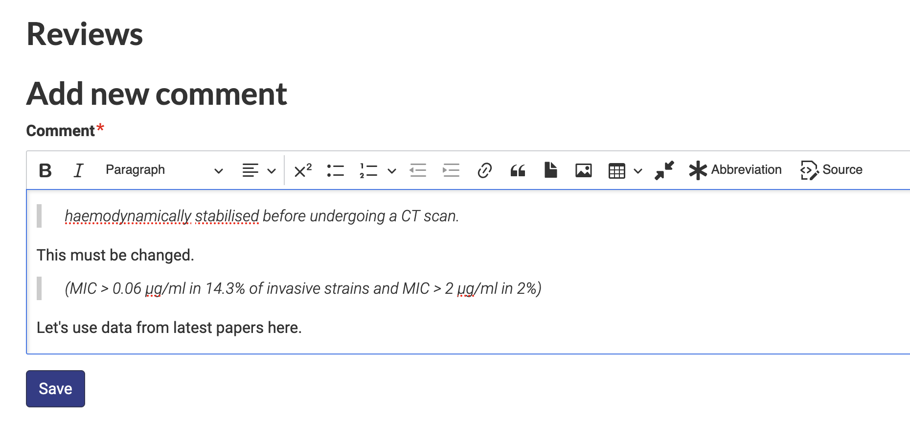 Multiple quotes in a form